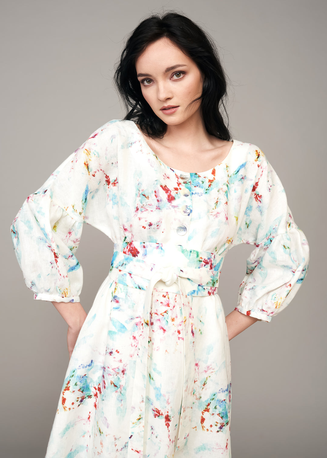 Riesling Obi Belted Dress