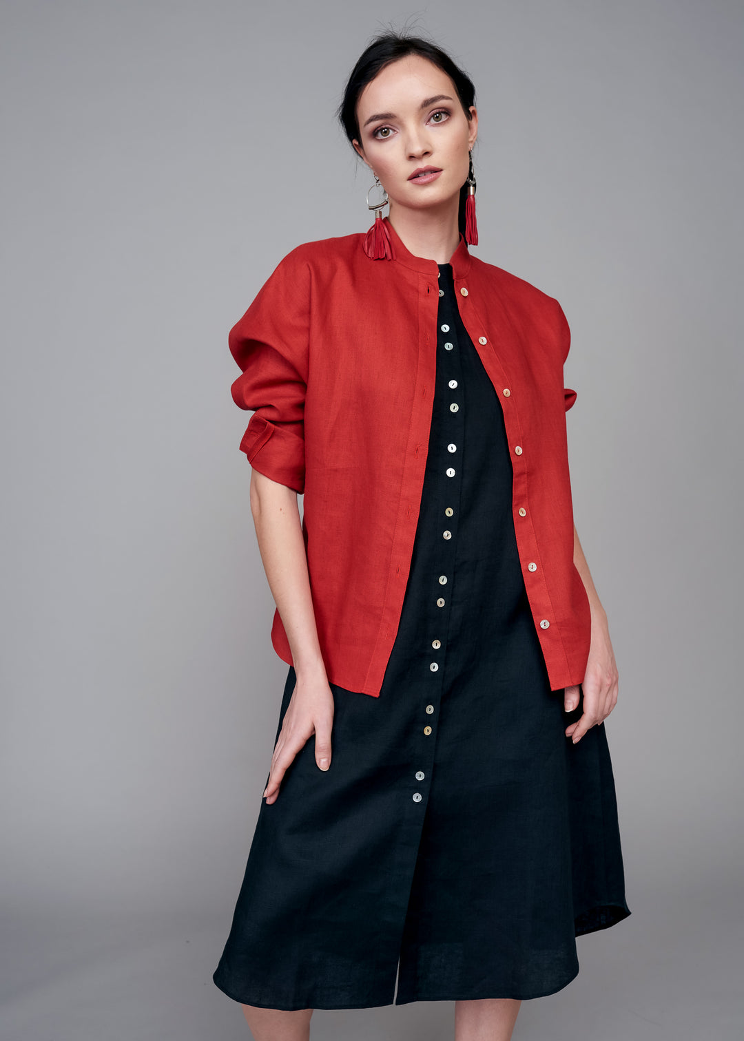 Kimono Red Shirt