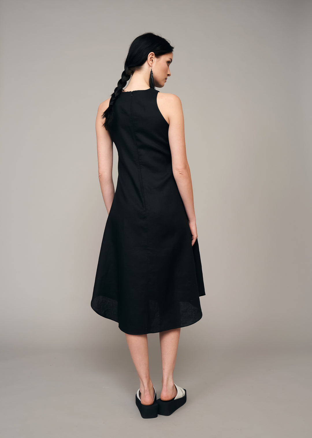 Black Linen Tank Dress Ira Lysa Black Linen Tank Dress Ira Lysa